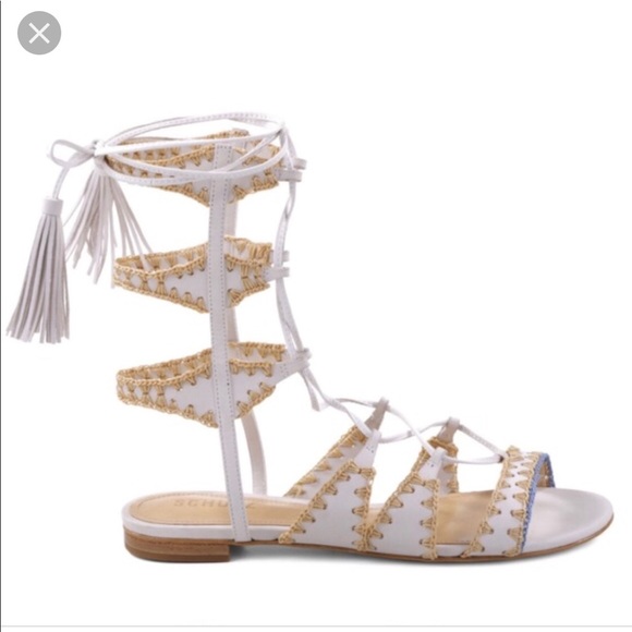 SCHUTZ Shoes - Schutz white gladiator sandal size 61/2